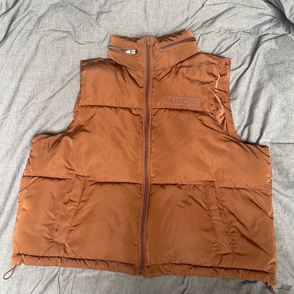 Pantone Brown Puffer Vest